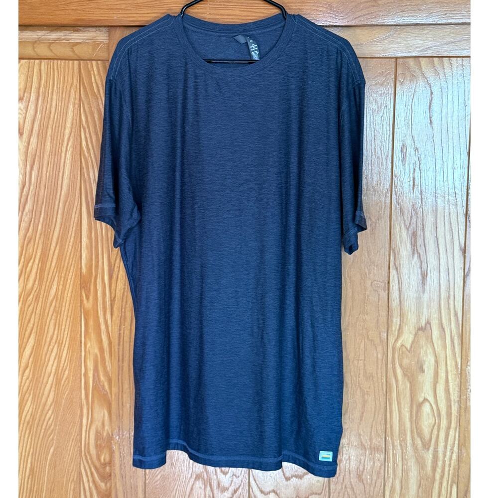 Men’s Vuori Strato Tech Tee Short Sleeve Heather Blue XXL